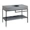 Anzzi Siena 48 in. Console Sink in Matte Black with Matte Grey Counter Top CS-FGC002-MB - alternate 1